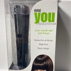 Conair Mini You Straightener Easy Touch Ups and Bangs High Heat Dual Voltage NWT